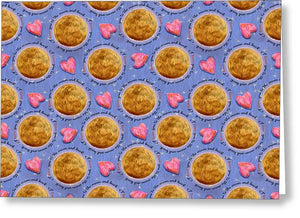 Moon Stars and Hearts - Greeting Card