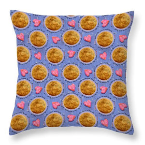 Moon Stars and Hearts - Throw Pillow
