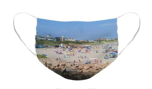 People On A Beach, Narragansett, RI - Face Mask