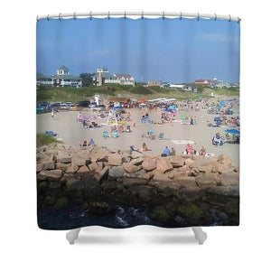 People On A Beach, Narragansett, RI - Shower Curtain
