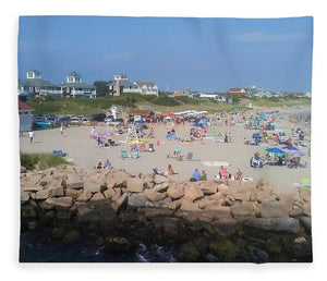 People On A Beach, Narragansett, RI - Blanket