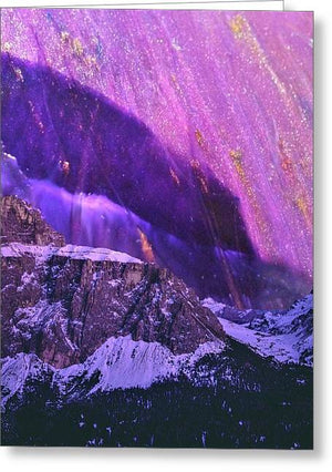 Purple Mountains - Greeting Card