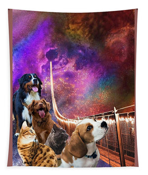 Rainbow Bridge - Cats and Dogs - Tapestry