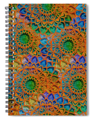 Rainbow Mandala Crochet Pattern - Spiral Notebook