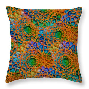 Rainbow Mandala Crochet Pattern - Throw Pillow