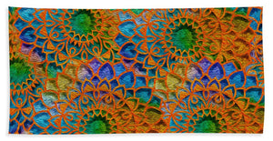 Rainbow Mandala Crochet Pattern - Bath Towel
