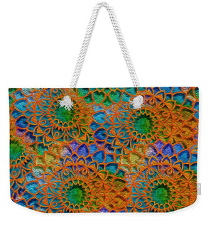 Rainbow Mandala Crochet Pattern - Weekender Tote Bag