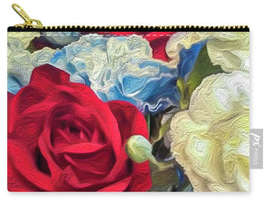 Red White and Blue Floral - Carry-All Pouch