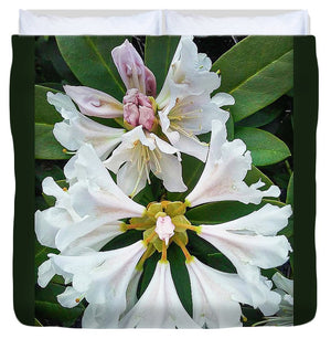 Rhododendron Flowers - Duvet Cover