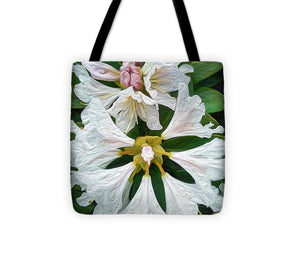 Rhododendron Flowers - Stylized - Tote Bag