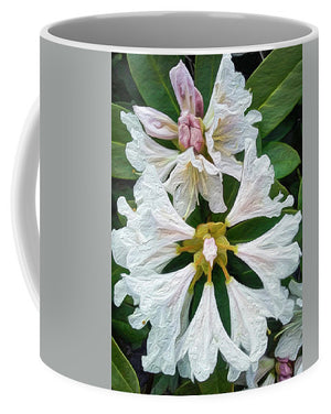 Rhododendron Flowers - Stylized - Mug