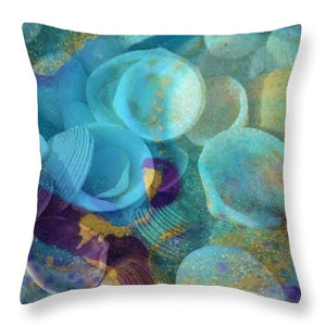 Shells, Sea and Sand 1 - Throw Pillow