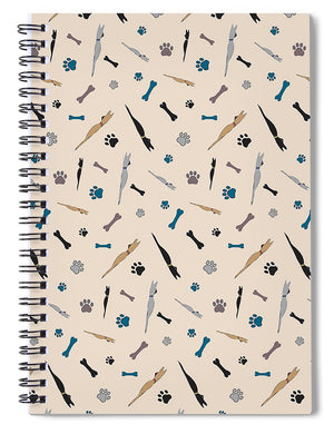 Sleeping Dogs Pattern - Spiral Notebook