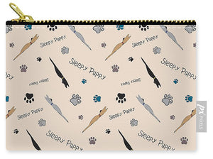 Sleepy Puppy Pattern - Carry-All Pouch