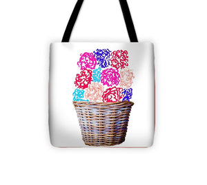Spring Basket - Carnations - Tote Bag