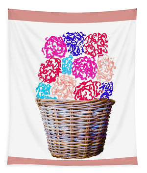 Spring Basket - Carnations - Tapestry