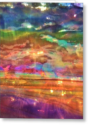 Sun Spots Abstract - Greeting Card