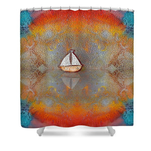 Sunset Sail - Shower Curtain