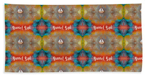 Sunset Sail Pattern - Bath Towel