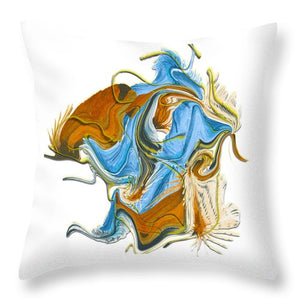 The Cowboy Abstract - Throw Pillow