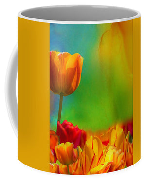 Yellow and Red Tulips - Mug
