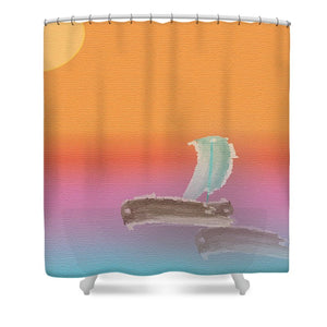 Unmanned Boat - Shower Curtain