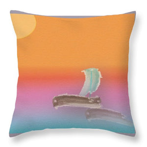 Unmanned Boat - Throw Pillow