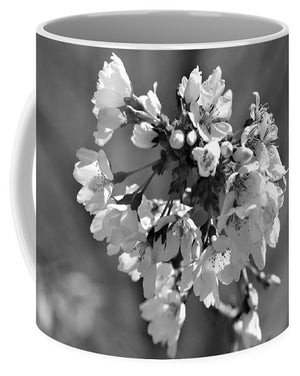Weeping Cherry Blossom - Black and White - Mug