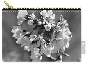Weeping Cherry Blossom - Black and White - Carry-All Pouch