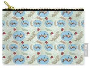 Winter Skate - Dog Pattern - Carry-All Pouch