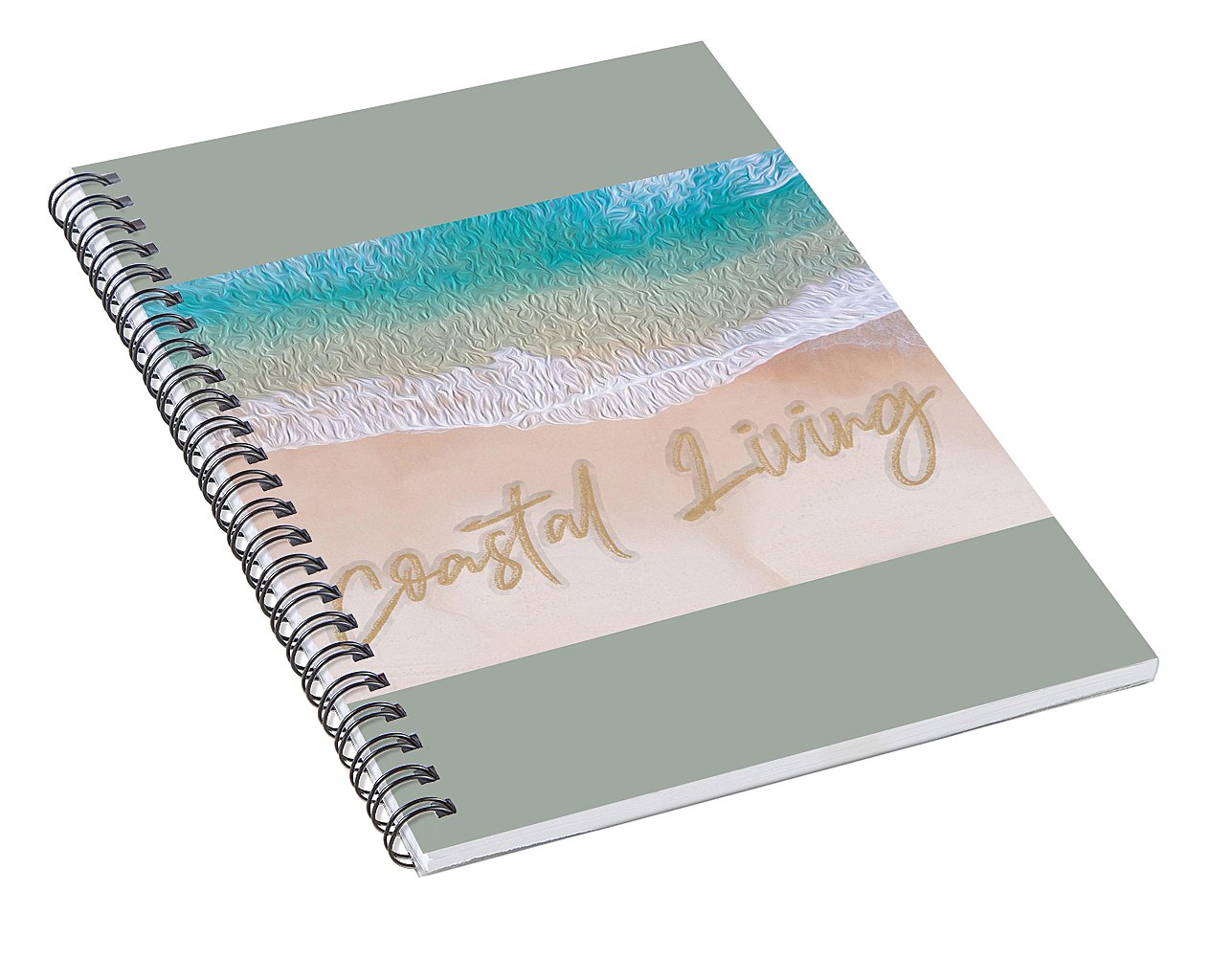 Writing in the Sand - Coastal Living - Spiral Notebook